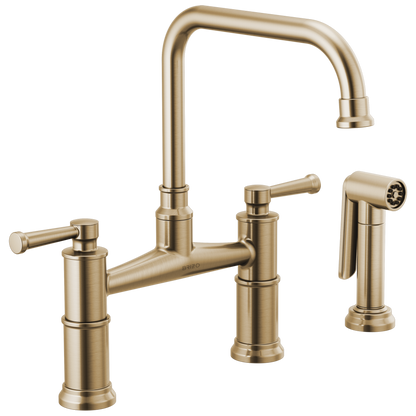 Brizo Artesso Bridge Faucet With Side Sprayer - 62525LF