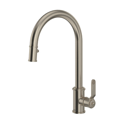 Perrin & Rowe Armstrong Pull-Down Kitchen Faucet With C-Spout Dual Spray 1.8 GPM