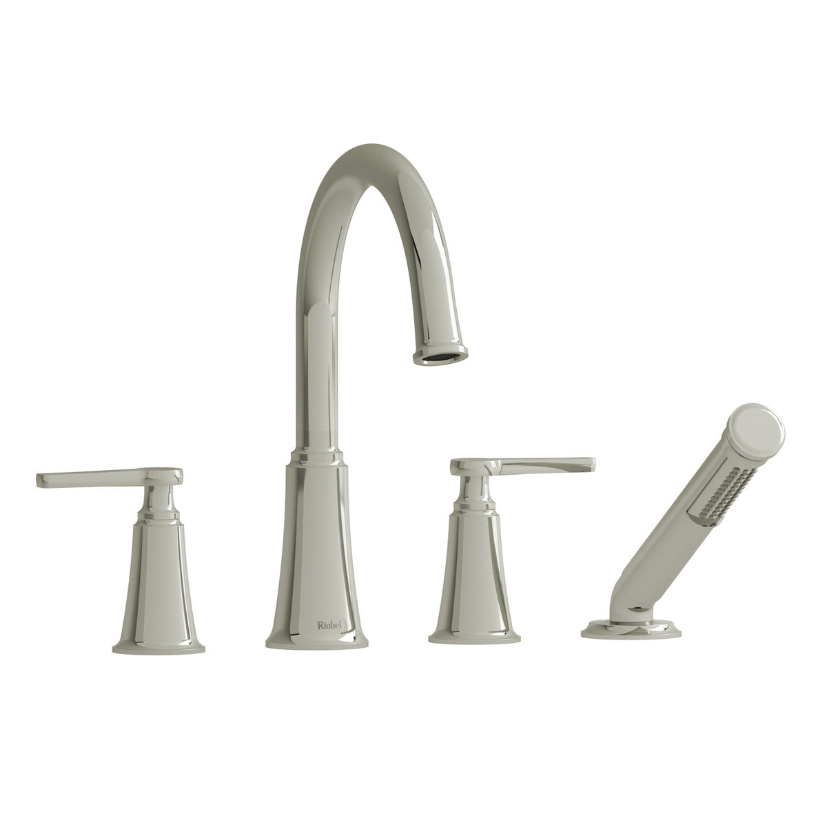 Riobel Momenti 4-Hole Deck Mount Tub Filler With C-Spout - MMRD12J