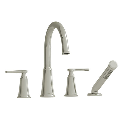 Riobel Momenti 4-Hole Deck Mount Tub Filler With C-Spout - MMRD12J