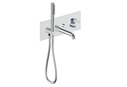 Vogt Mond Wall Mount Tub Filler Complete With Rough-In Valve In Polished Chrome