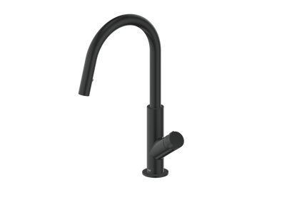 Vogt Mond 16" Kitchen Faucet in Matte Black, KF.16M1.1504.MB