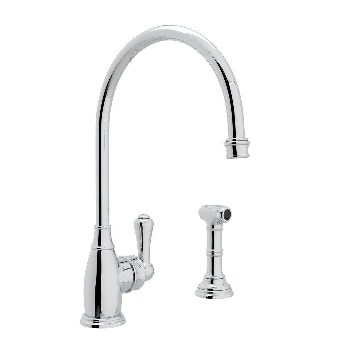 Perrin & Rowe Georgian Era Kitchen Faucet With Side Spray 1.8 GPM
