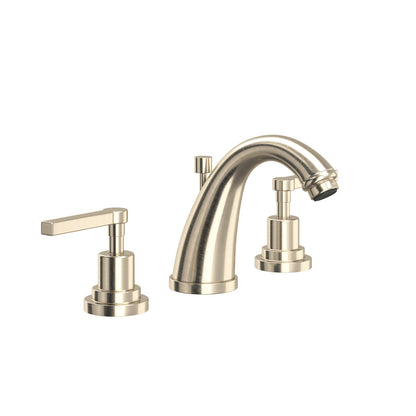 Rohl Lombardia Widespread Lavatory Faucet With C-Spout & Lever Handles - A1208LM-2