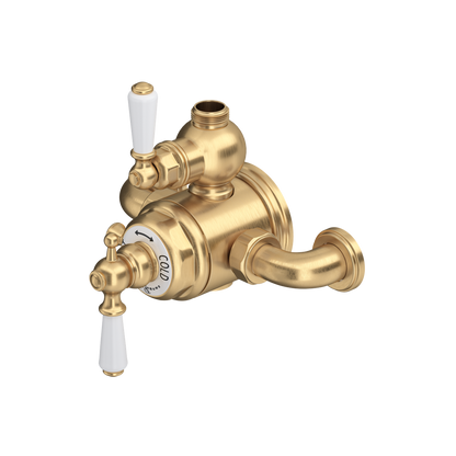 Perrin & Rowe Edwardian 3/4" Exposed Therm Valve With Volume & Temperature Control Lever Handle