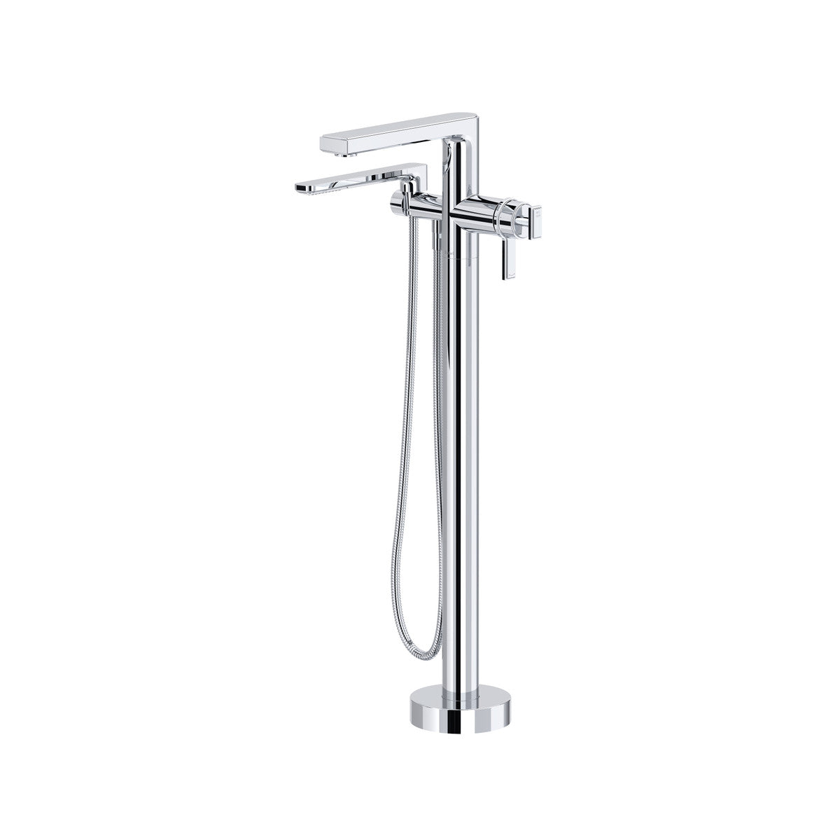 Riobel Manifesto Mitigeur thermostatique pour baignoire, montage au sol, garniture seulement - TMF39