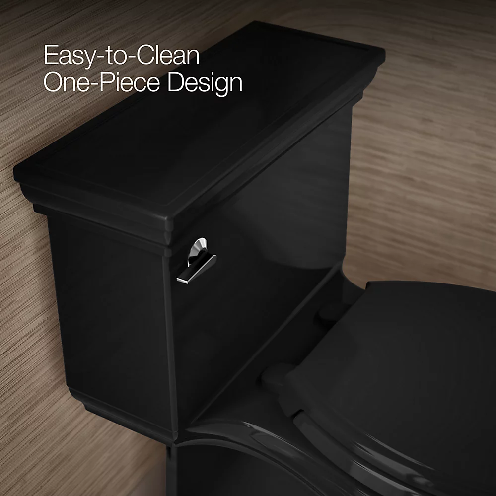 Kohler Memoirs Stately One-Piece Compact Elongated Toilet With Skirted Trapway, 1.28 GPF