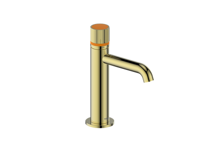 Vogt Mond Single Hole Lavatory Faucet with Pop-Up Drain - Brushed Gold