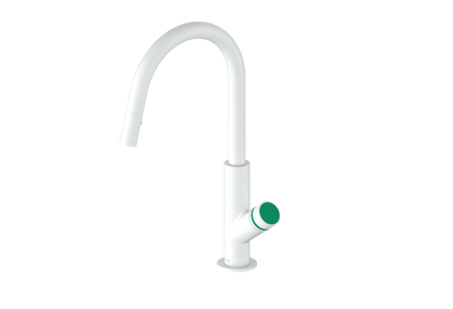 Vogt Mond 16" Kitchen Faucet in Matte White, KF.16M1.1504.MW