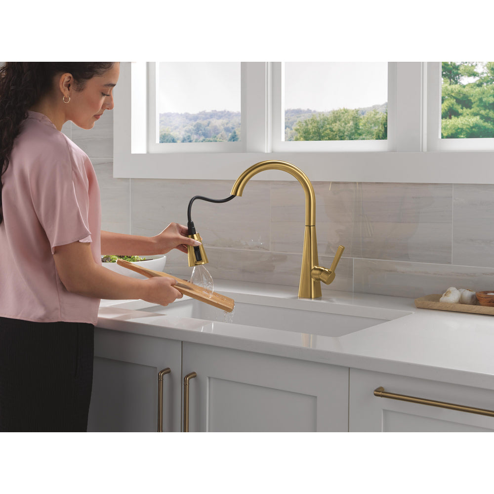 Delta Lenta Single-Handle Pull-Down Kitchen Faucet