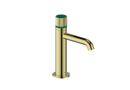 Vogt Mond Single Hole Lavatory Faucet with Pop-Up Drain - Brushed Gold