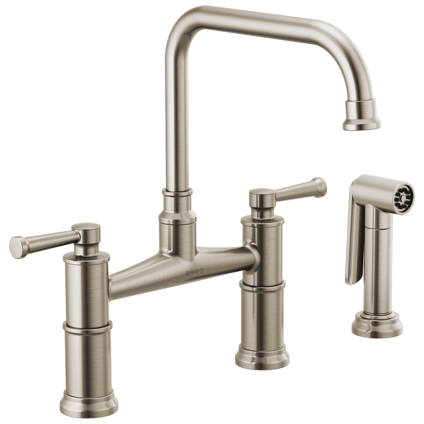 Brizo Artesso Bridge Faucet With Side Sprayer - 62525LF
