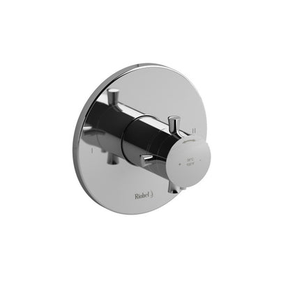 Riobel Edge 1/2 Inch Thermostatic & Pressure Balance Trim With Up To 3 Functions With Cross Handles