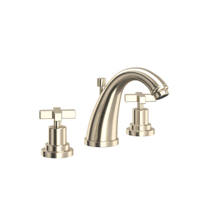 Rohl Lombardia Widespread Lavatory Faucet With C-Spout & Cross Handles - A1208XM-2