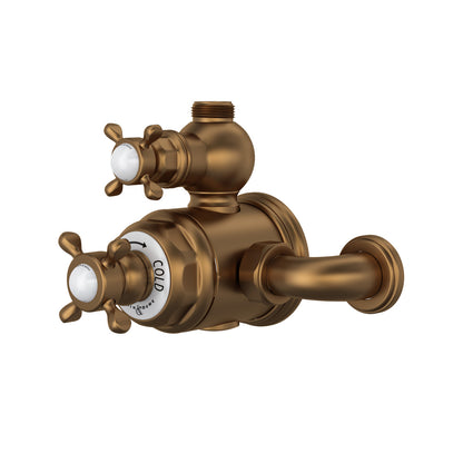 Perrin & Rowe Edwardian 3/4" Exposed Therm Valve With Volume & Temperature Control Cross Handle