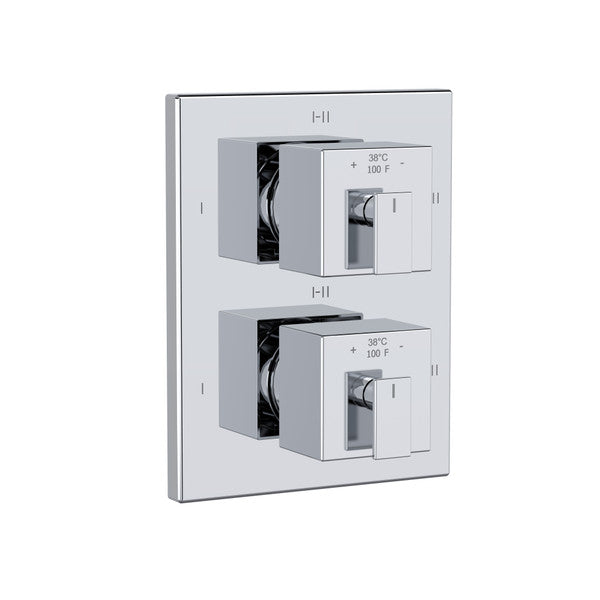 Riobel Zendo 3/4" Thermostatic & Pressure Balance Trim With Up To 6 Functions