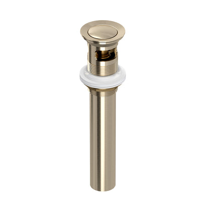 Rohl Lavatory Push Drain With Overflow - 0127DOF
