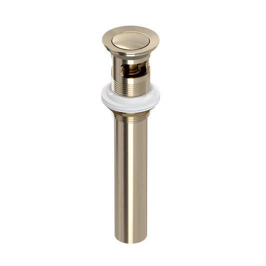 Rohl Lavatory Push Drain With Overflow - 0127DOF