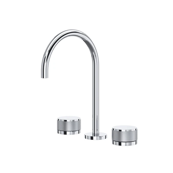 Rohl Amahle Widespread Lavatory Faucet With C-Spout & Disc Handles - AM08D3IW