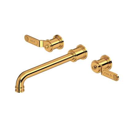 Perrin & Rowe Armstrong Wall Mount Tub Filler Trim Lever Handles
