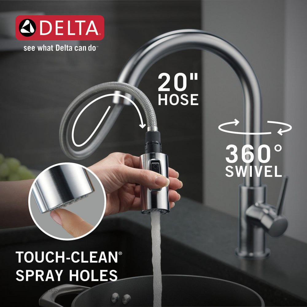 Delta Trinsic Single Handle Pull-Down Kitchen Faucet 1.8 GPM