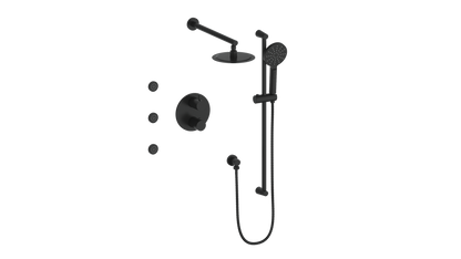 Vogt Wörgl 3-Way Thermostatic Shower System With Body Jets & Rough-In Valve - SET.WL.320.810