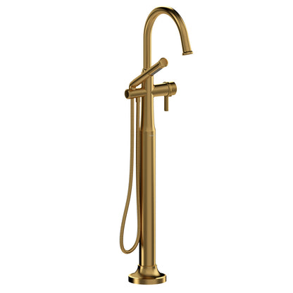 Riobel Momenti Single Hole Floor Mount Tub Filler Trim With C-Spout - TMMRD39J