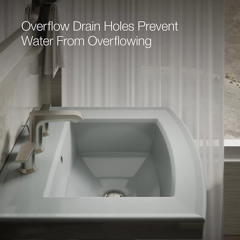 Kohler Archer 24" Rectangular Pedestal Bathroom Sink