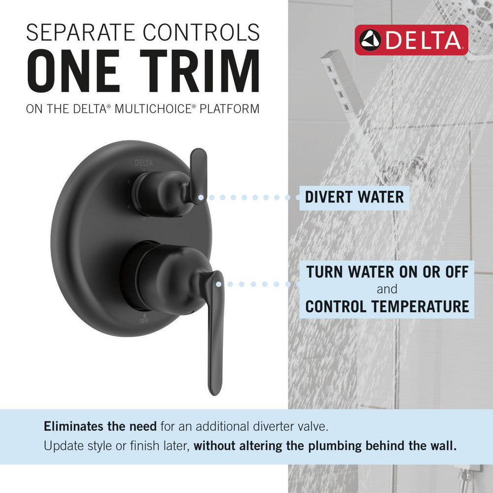 Delta T24945 Bonacci 14 Series 6-Setting Integrated Diverter Trim