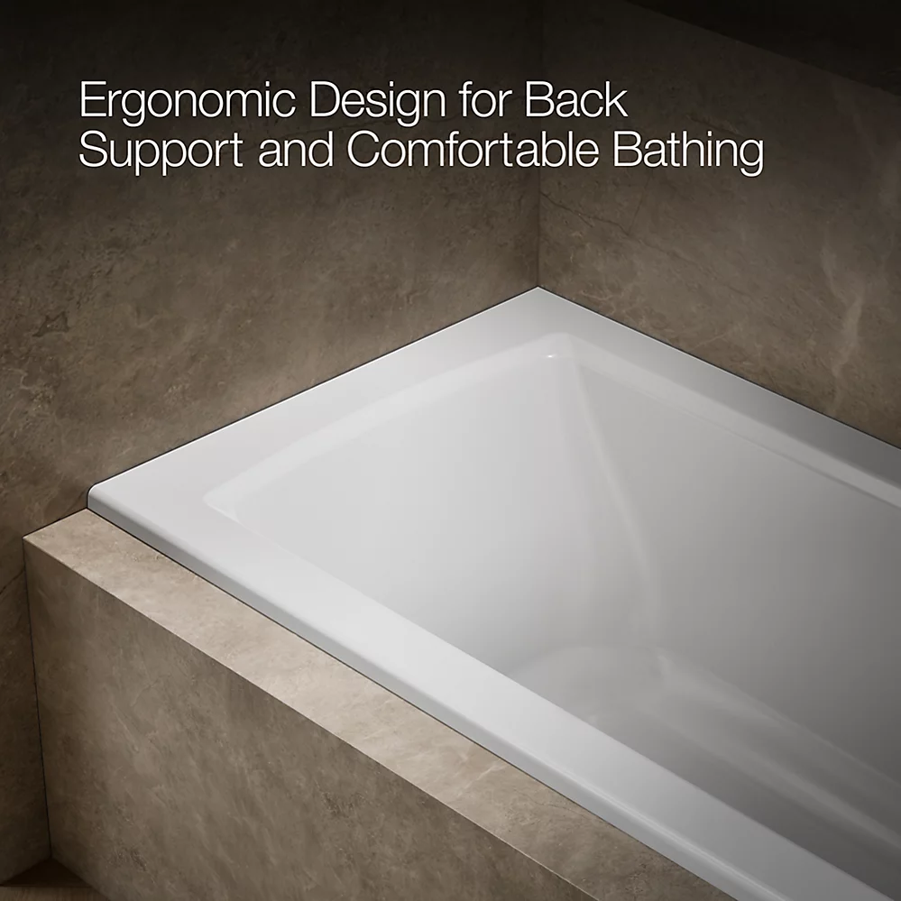 Kohler Archer 60" x 30" Alcove Bath, Right Drain