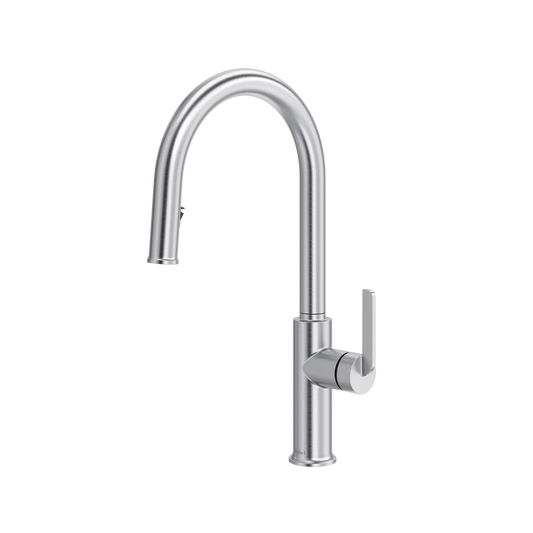 Riobel Authentica Pull-Down Kitchen Faucet With C-Spout Dual Spray 1.5 GPM