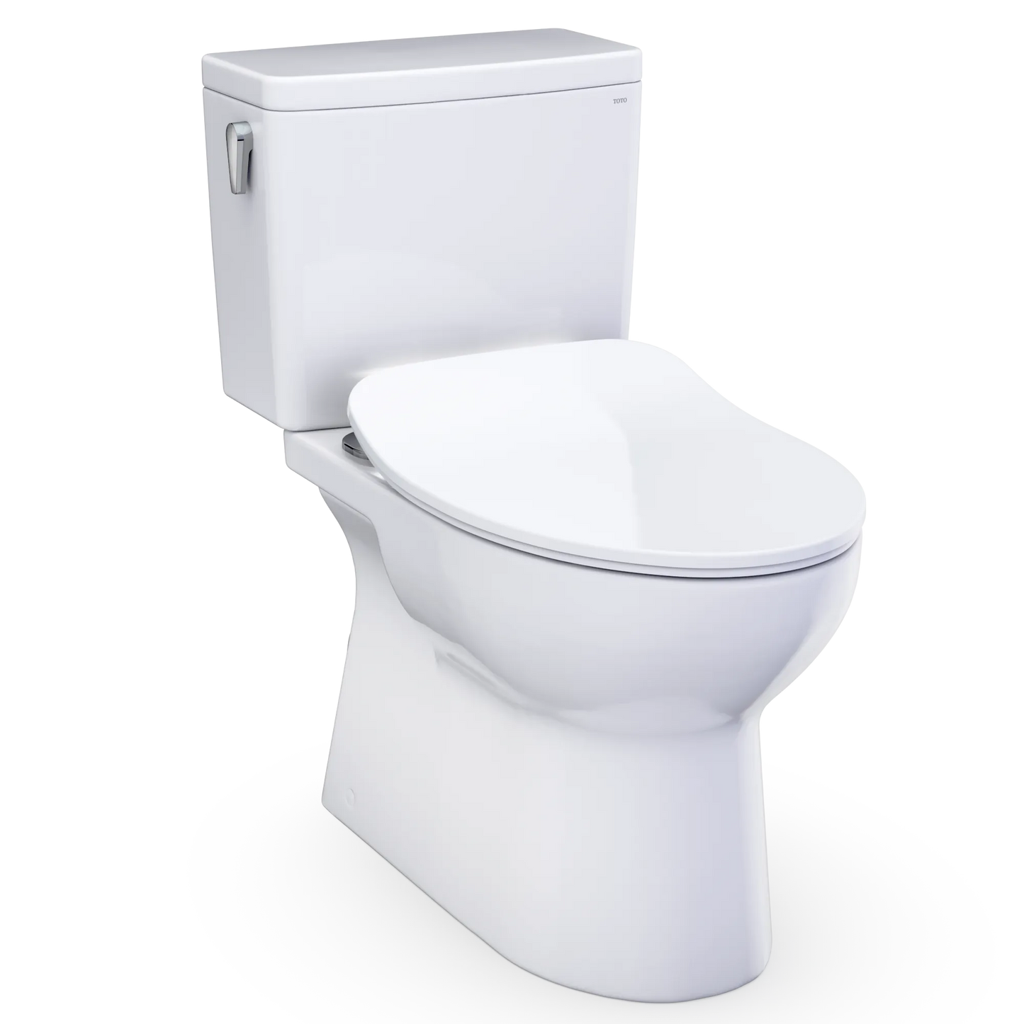TOTO NEW Glaston 1G Two-Piece Toilet - 1.0 GPF Universal Height Slim Seat, Washlet+ Connection