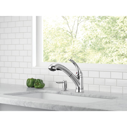 Delta Principals Single Handle Pull-Out Kitchen Faucet