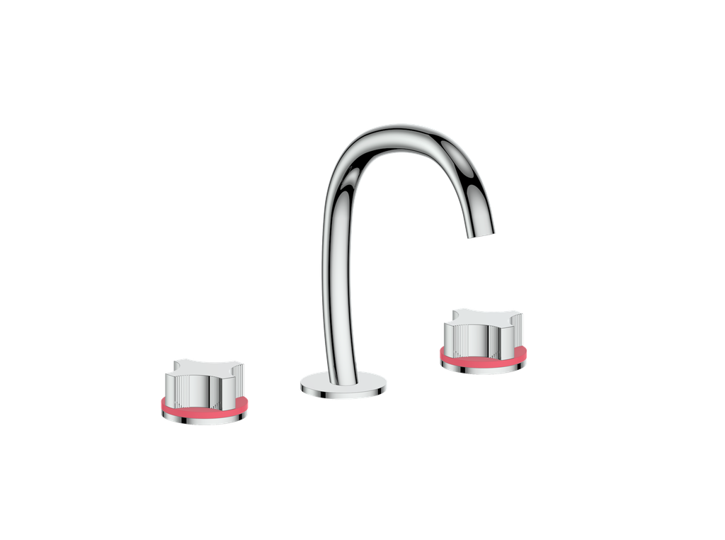 Vogt Mond 8" C.C. Lavatory Faucet With Pop-Up Drain - Crescent Handle - BF.M2.1331