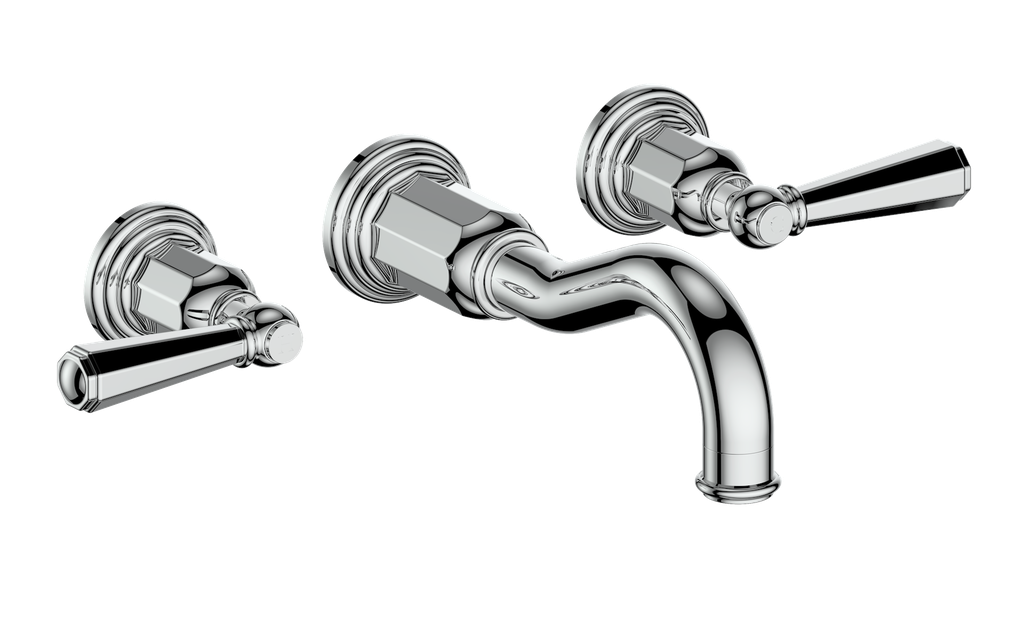 Vogt Carinthia 8" C.C. Wall Mount Lavatory Faucet With Rough-In Valve - BF.CX.1520.CC