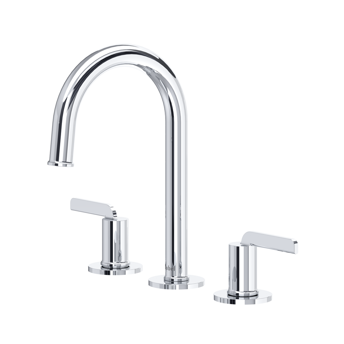 Riobel Authentica Widespread Lavatory Faucet With C-Spout & Push Drain 1.2 GPM