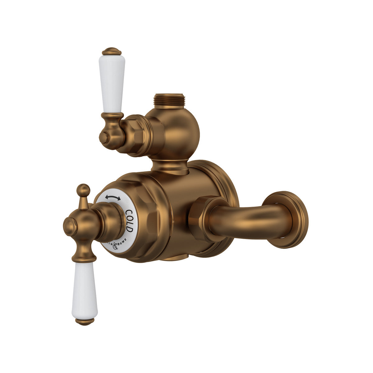 Perrin & Rowe Edwardian 3/4" Exposed Therm Valve With Volume & Temperature Control Lever Handle