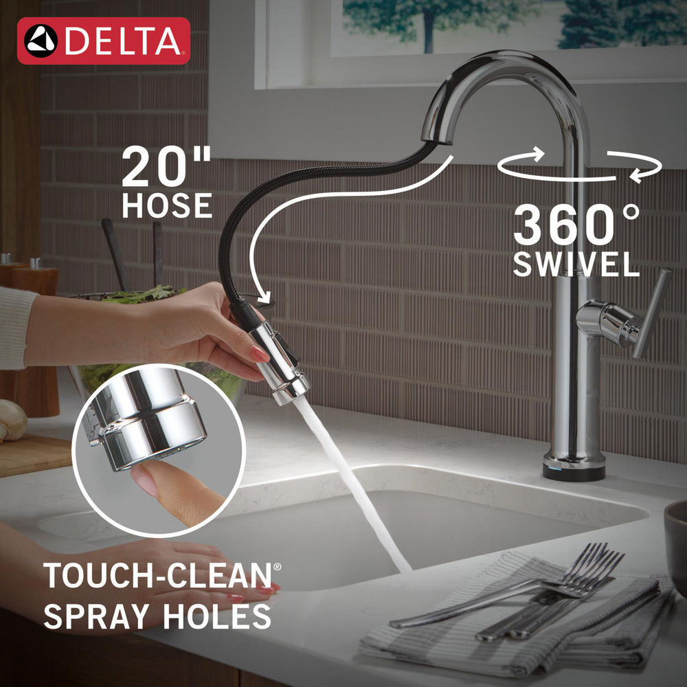 Delta Altado Touchless Pulldown Bar/Prep Faucet - 9986TL