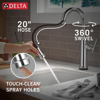 Delta Altado Touchless Pulldown Bar/Prep Faucet - 9986TL