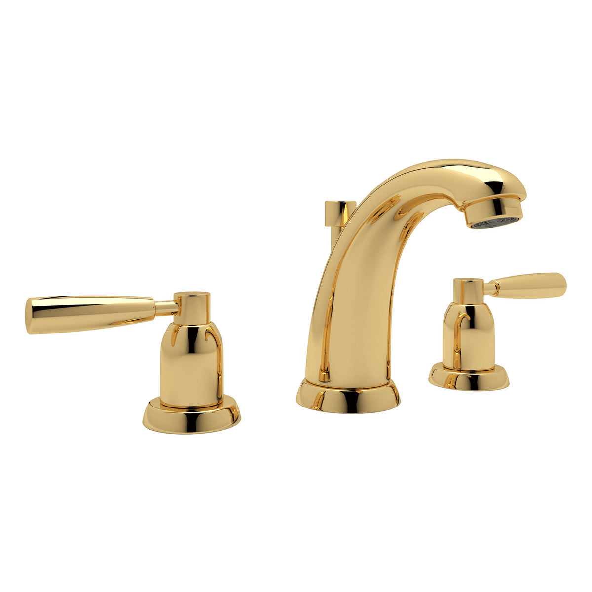 Perrin & Rowe Holborn High Neck Widespread Bathroom Faucet Lever Handle