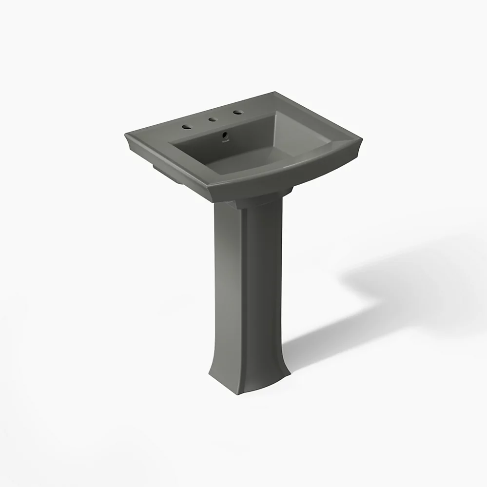 Kohler Archer 24" Rectangular Pedestal Bathroom Sink