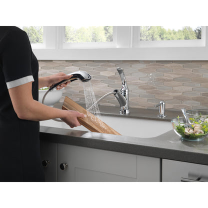 Delta Principals Single Handle Pull-Out Kitchen Faucet