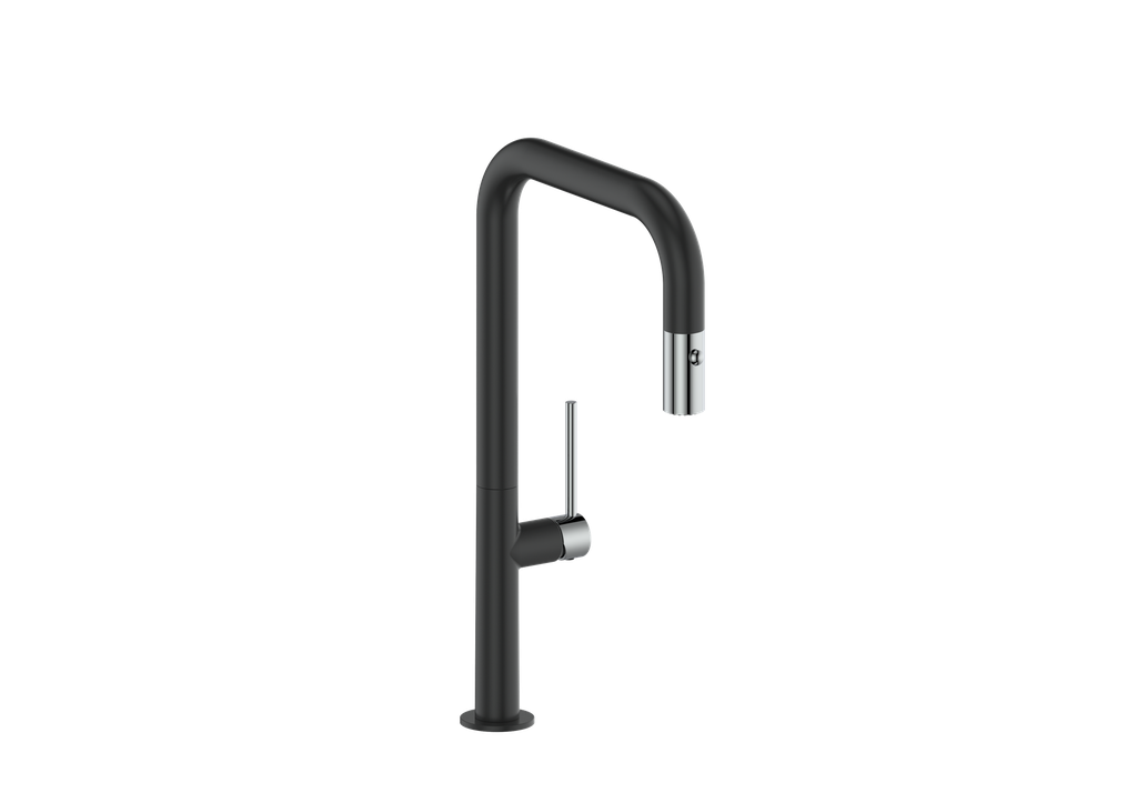 Vogt Dornbirn Pull Down 16" Kitchen Faucet With U-Spout