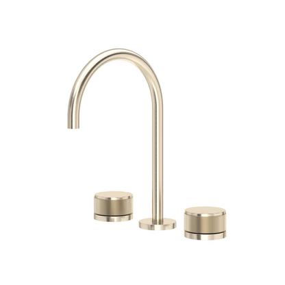Rohl Amahle Widespread Lavatory Faucet With C-Spout & Disc Handles - AM08D3IW