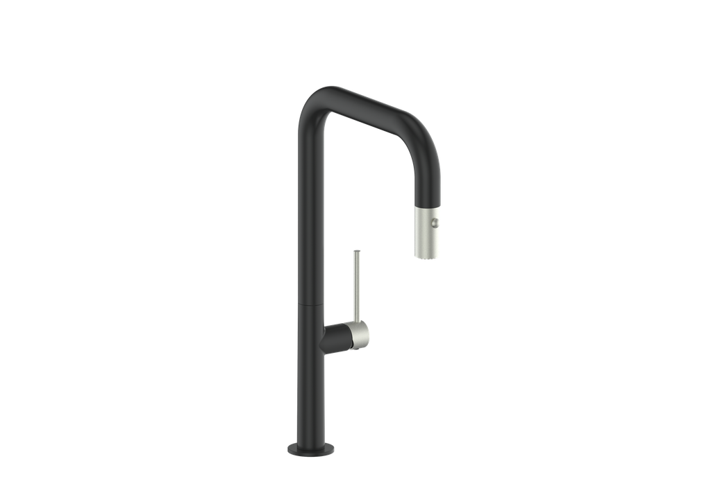 Vogt Dornbirn Pull Down 16" Kitchen Faucet With U-Spout
