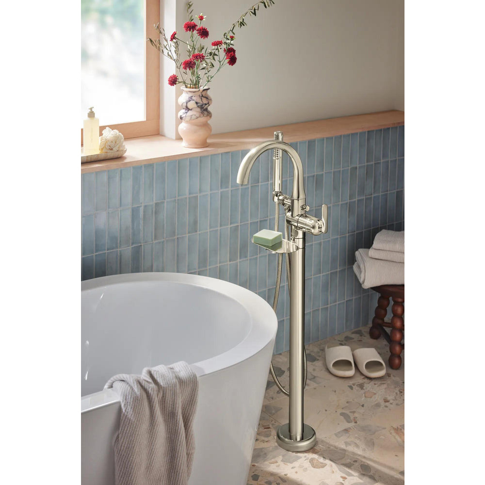 Delta T4745 Bonacci Floor Mount Tub Filler Trim with Hand Shower