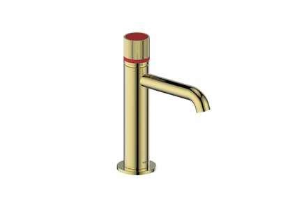 Vogt Mond Single Hole Lavatory Faucet with Pop-Up Drain - Brushed Gold