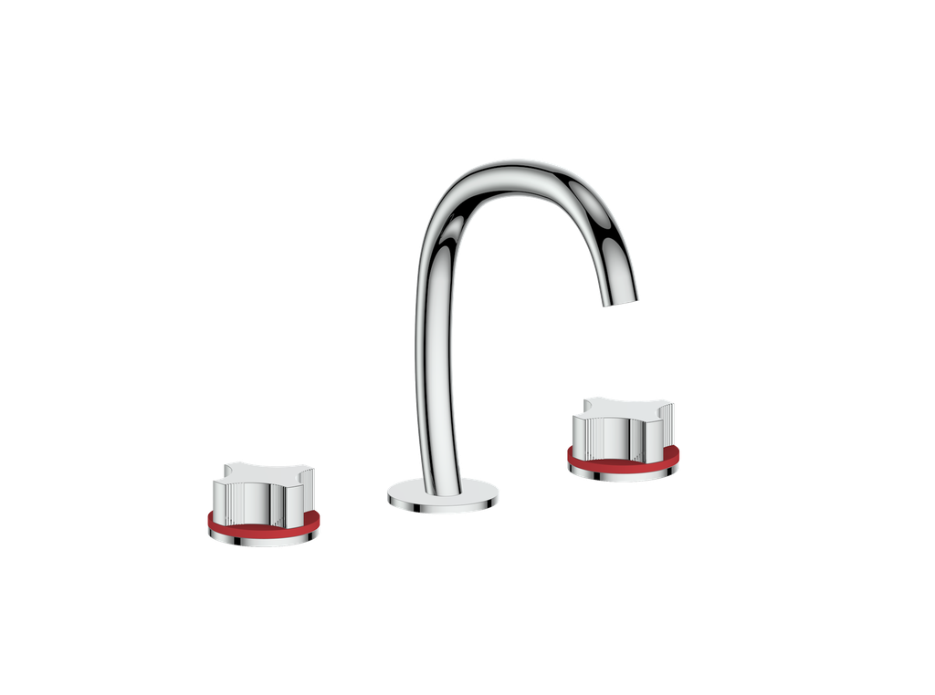 Vogt Mond 8" C.C. Lavatory Faucet With Pop-Up Drain - Crescent Handle - BF.M2.1331