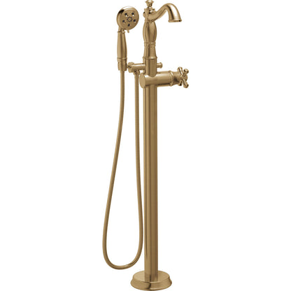 Delta T4797 Cassidy Floor Mount Tub Filler Trim with Hand Shower - Less Handle