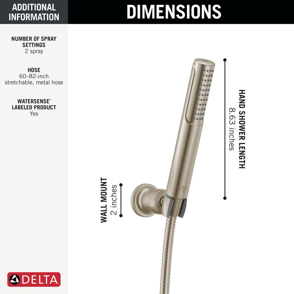 Delta 55537 Bonacci 2-Setting Hand Shower with ProClean Spray - Wall Mount